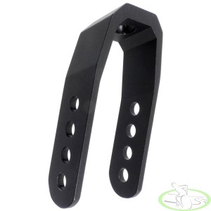 Widelec do wózka inwalidzkiego 100x42 aluminiowy black