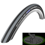 Opona do wózka inwalidzkiego 22x1" (25-501) Schwalbe RightRun czarno-szara