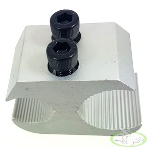 Uchwyt hamulca do wózka inwalidzkiego 19/25mm srebrny