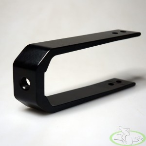 Widelec do wózka inwalidzkiego 157x67 aluminiowy black