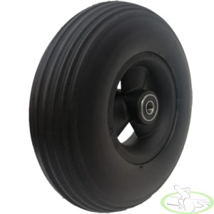 Koło do wózka inwalidzkiego 200x50/60 8x2" plastikowe pompowane czarne