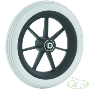 Koło do wózka inwalidzkiego 200x30/60 8x1,1/4" plastikowe 7R