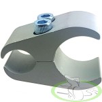 Uchwyt hamulca do wózka inwalidzkiego 19/30mm srebrny