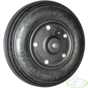 Koło do wózka inwalidzkiego 200x50/60 8x2" plastikowe pompowane skręcane wzmocnione czarne