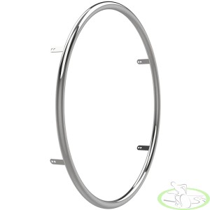 Обруч для инвалидной коляски алюминиевый серебряный 24" (1)