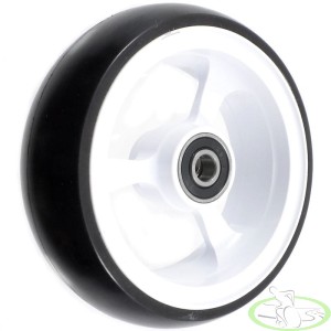 Колесо для инвалидной коляски 100x36/25 4" белое алюминиевое