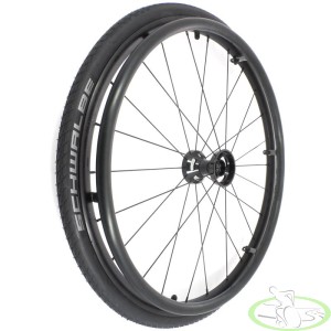 Koło do wózka inwalidzkiego 24x1" oś 12,7mm (1/2")