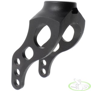 Widelec do wózka inwalidzkiego 100x46 aluminiowy black