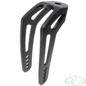 Widelec do wózka inwalidzkiego 150x46 aluminiowy black