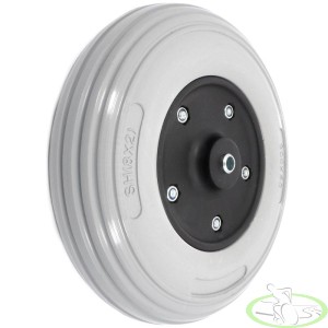 Koło do wózka inwalidzkiego 200x50/60 8x2" plastikowe skręcane
