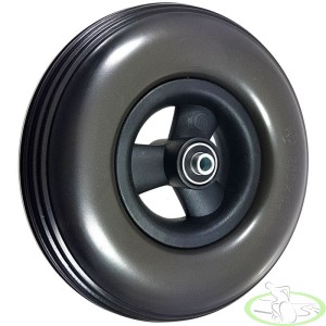 Koło do wózka inwalidzkiego 200x50/60 8x2" plastikowe czarne