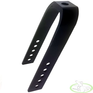 Widelec do wózka inwalidzkiego 157x60 aluminiowy black