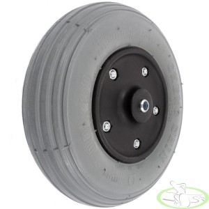 Koło do wózka inwalidzkiego 200x50/60 8x2" plastikowe pompowane skręcane wzmocnione